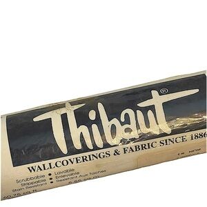 Thibaut New Double Roll Yellow Crackled Scrubbable Wallpaper